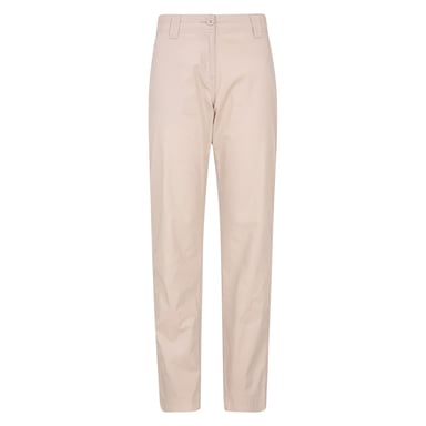Mountain Warehouse Womens/Ladies Coastal Stretch Long Length Trousers (Beige)