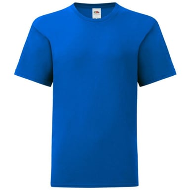 Fruit Of The Loom Iconisch T-shirt Kinderen / Kinder (Royaal Blauw)