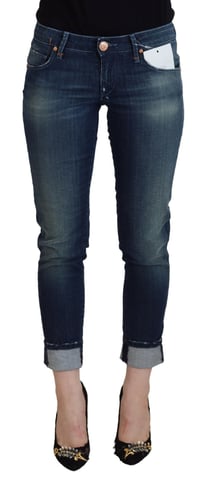 Acht Blue Cotton Slim Fit Women Casual Denim Women's Jeans