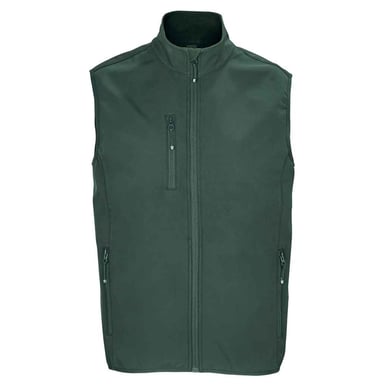 SOLS Mens Falcon Softshell Zipped Body Warmer (Forest Green)