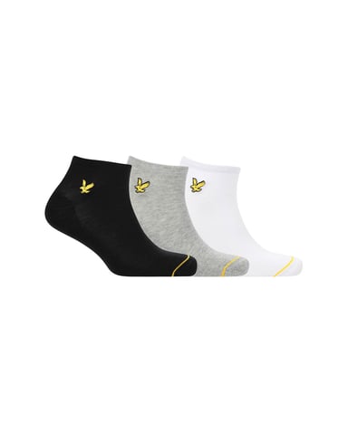 Lyle & Scott 3 Pack Ankle Socks Multicolour