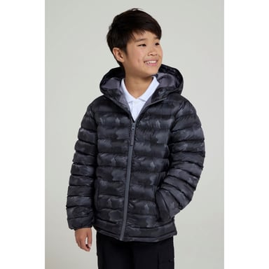 Mountain Warehouse Childrens/Kids Seasons Watercolour Padded Jacket (Charcoal)