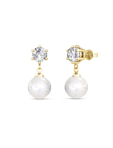 Pauline earrings - Gold and Crystal