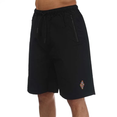 Marcelo Burlon Sunset Cross Nylon Herenbroek in Zwart Rood