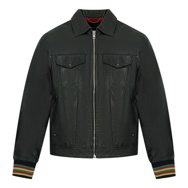 Diesel L-Light Black Leather Jacket