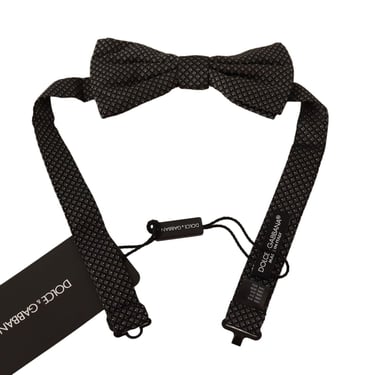Patterned Silk Adjustable Neck Papillon Bow Tie