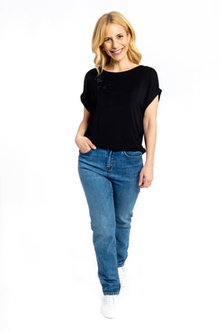 Starburst Short Sleeve T-shirt - Black