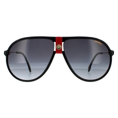 Carrera Aviator Mens Gold Red and Black Grey Gradient  Sunglasses