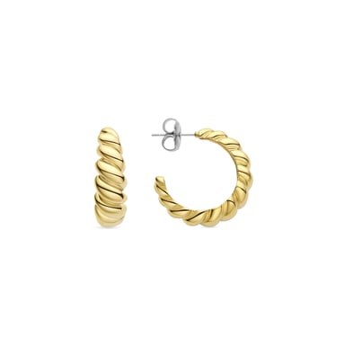 Luxenter Intia earrings finished in 18K yellow gold plating