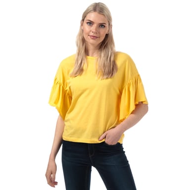 Women's Vero Moda Rebecca Jersey Top in Yellow