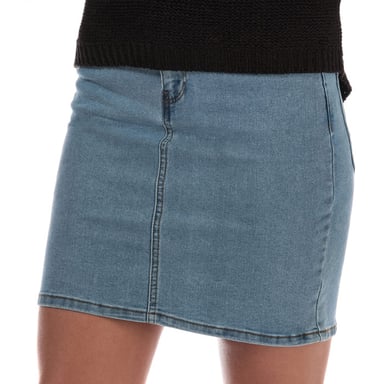 Vero Moda Hot Seven denim damesrok in lichtblauw