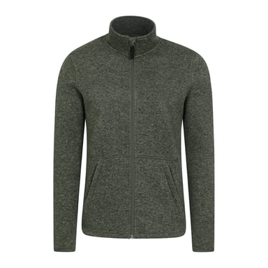 Mountain Warehouse Mens Idris III Fleecejacka med full dragkedja (Grön)