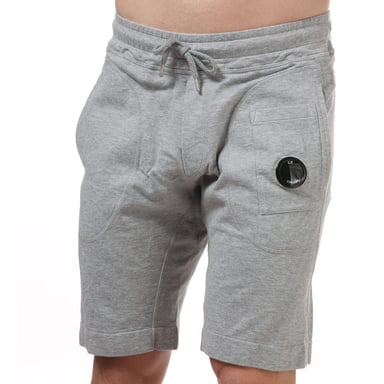 Men's C.P. Company Light Fleece Jog Shorts in Grey