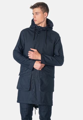 Fitzroy Men's Fishtail Raincoat parka in Dark Navy
