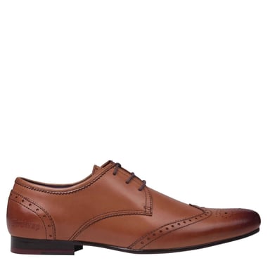 Firetrap Mens Beaufort Lace Up Brogue Style Slight Heel Smart Formal Shoes