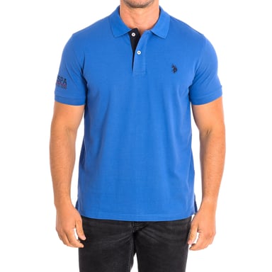 FOST Short Sleeve Polo with contrast lapel collar 64783 man