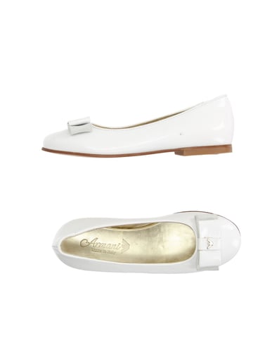 FOOTWEAR Armani Junior White Girl Leather