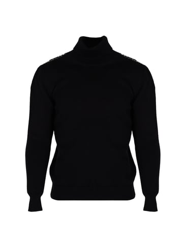 Les Hommes Pullover Turtle Men's Black