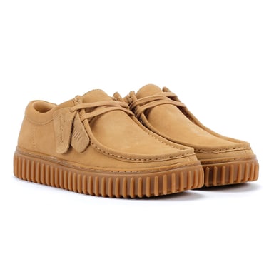 Clarks Torhill Lo Suede Mens Dark Sand Shoes