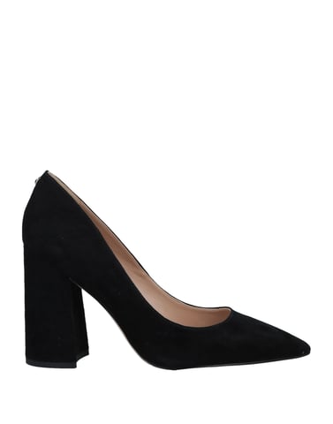 Sam Edelman Black Leather Court Shoe Heels