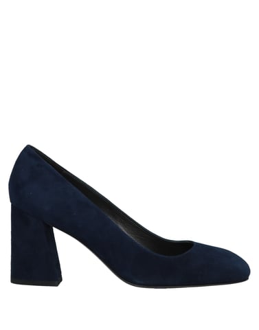 Stuart Weitzman Dark Blue Leather Court Shoe Heels