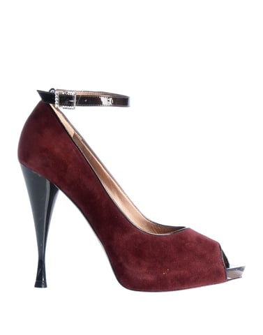 Rene' Caovilla Women's Courts Maroon Leather