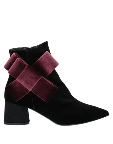 Tipe E Tacchi Women's Ankle Boots Black Textile Fibres