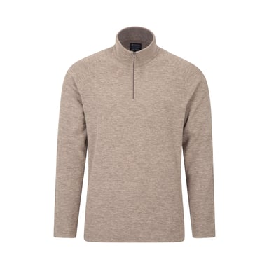 Mountain Warehouse Mens Snowdon II Fleece Top (Light Brown)