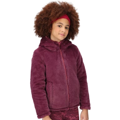 Regatta Girls Spyra III Hooded Reversible Fleece Coat