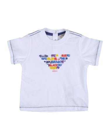 TOPWEAR Armani Junior White Boy Cotton