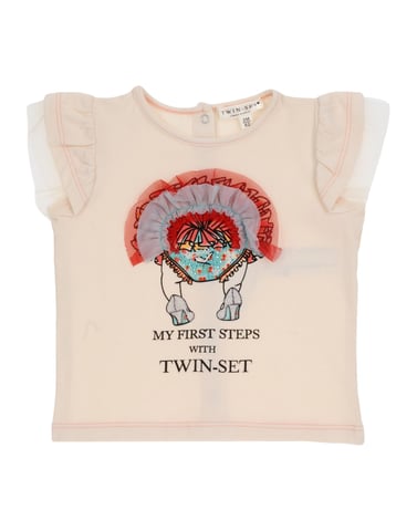 TOPWEAR Twinset Ivory Girl Cotton