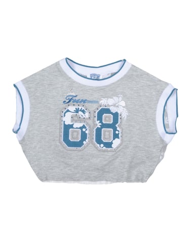 TOPWEAR Monnalisa Grey Girl Modal