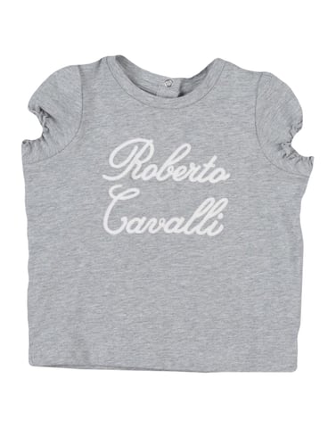 Roberto Cavalli Junior Grey Cotton T-shirt