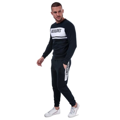 Men's Jack Jones Bonds Comfort Fit Tracksuit in Navy