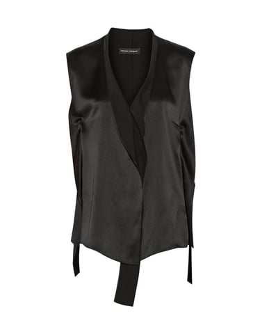 Narciso Rodriguez Woman Tops Black Silk