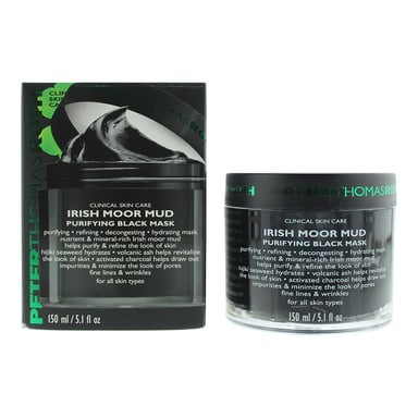 PTR Irish Moor Mud Zuiverend zwart masker 5.1 fl oz