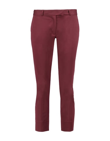 Joseph Maroon Cotton Chino Trousers