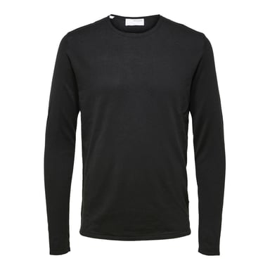 Selected Sweaters Rocks Knit Crew Neck Zwart Black