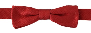 Dolce & Gabbana Red 100% Silk Adjustable Neck Papillon Men's Tie