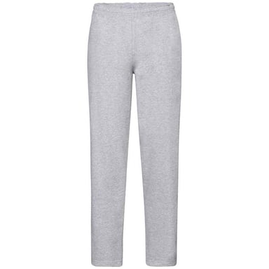 Fruit of the Loom Unisex Adult Classic Heather Open Hem Jogging Bottoms (Heather Grey)