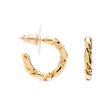 Luxenter phiaken earrings finished in 18 carat yellow gold