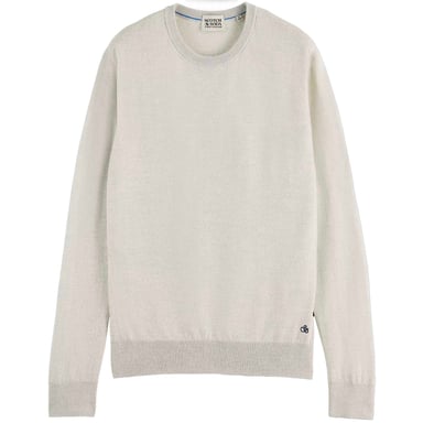 Scotch&Soda Essentials Crewneck Pullover In Merino Wool
