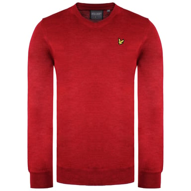 Lyle & Scott Golf Mens Red Sweater