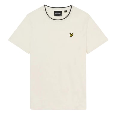 Lyle & Scott Tipped Collar Chalk T-Shirt