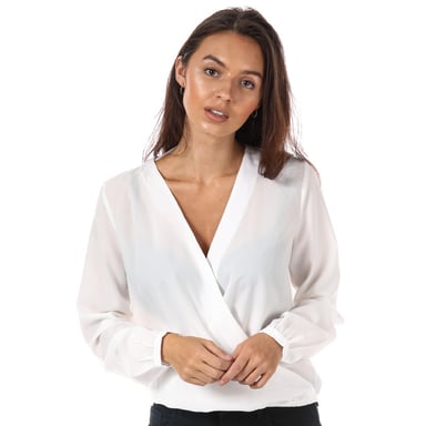 Women's Only Toscany Wrapover Blouse in White