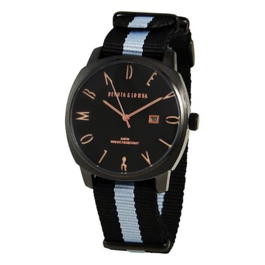 Devout & Lomba Mens Watch DL008MSPBKGR-04BLACK (42 mm)