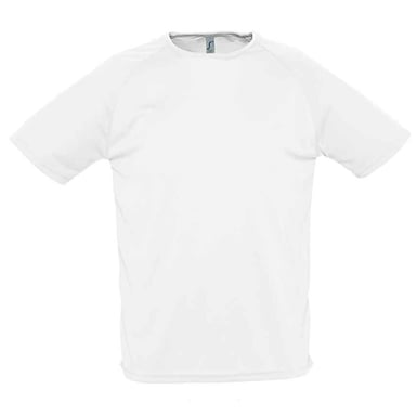 SOLS Mens Sporty Raglan T-Shirt (White)