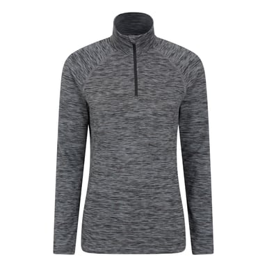 Mountain Warehouse Womens/Ladies Bend & Stretch Half Zip Midlayer (Black)