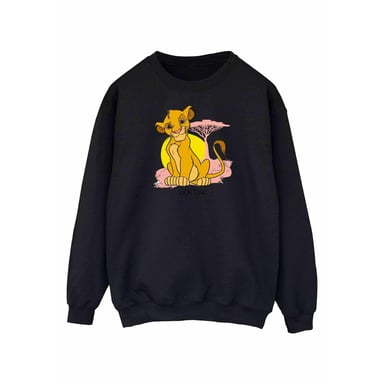 Disney Dames/Dames The Lion King Simba Pastel Sweatshirt (Zwart)