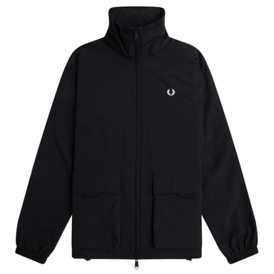 Fred Perry Patch Pocket Zip Clothing Black Jacket